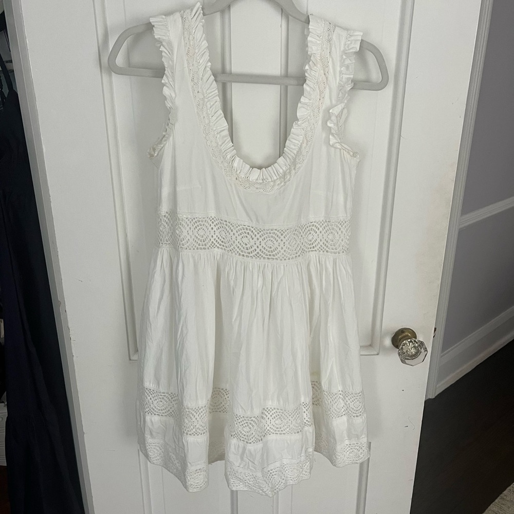 Tularosa Liam Dress in White Babydoll Mini Revolve